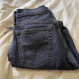 Levi's Grey/Black Wedgie Straight Jeans